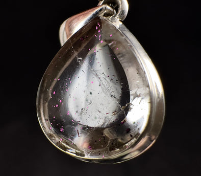 COVELLITE Pink Fire Quartz Crystal Pendant - Handmade Jewelry, Healing Crystals and Stones, 53366-Throwin Stones