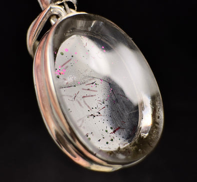 COVELLITE Pink Fire Quartz Crystal Pendant - Handmade Jewelry, Healing Crystals and Stones, 53367-Throwin Stones