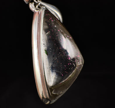 COVELLITE Pink Fire Quartz Crystal Pendant - Handmade Jewelry, Healing Crystals and Stones, 53369-Throwin Stones