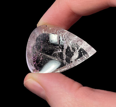 COVELLITE Pink Fire Quartz Crystal - Teardrop - Gemstones, Jewelry Making, 52059-Throwin Stones