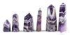 Chevron AMETHYST Crystal Tower - Crystal Wand, Crystal Points, Obelisk, Birthstone, Home Decor, E1516-Throwin Stones