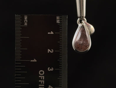 DISCO FIRE HEMATITE Phantom Quartz Crystal Pendant - Sterling Silver - Fine Jewelry, Healing Crystals and Stones, 52997-Throwin Stones