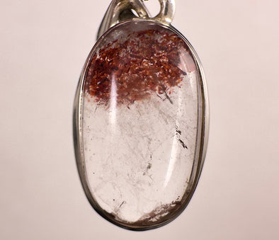 DISCO FIRE HEMATITE Phantom Quartz Crystal Pendant - Sterling Silver - Fine Jewelry, Healing Crystals and Stones, 53006-Throwin Stones