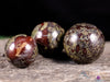 DRAGONS BLOOD JASPER Crystal Sphere - Crystal Ball, Housewarming Gift, Home Decor, E2114-Throwin Stones