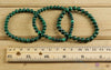 Dark Green MALACHITE Crystal Bracelet - Round Beads - Beaded Bracelet, Handmade Jewelry, Healing Crystal Bracelet, E1037-Throwin Stones