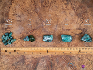 EMERALD Tumbled Stones - Polished Green Birthstone Crystals, Self Care, Jewelry Making, E0318-Throwin Stones