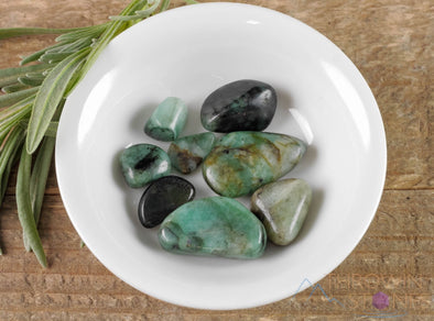 EMERALD Tumbled Stones - Polished Green Birthstone Crystals, Self Care, Jewelry Making, E0318-Throwin Stones