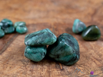 EMERALD Tumbled Stones - Polished Green Birthstone Crystals, Self Care, Jewelry Making, E0318-Throwin Stones