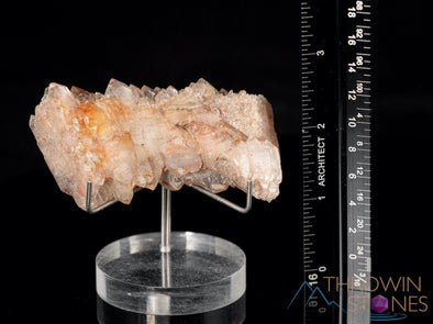 FADEN QUARTZ w AMPHIBOLE Raw Crystal Cluster - Housewarming Gift, Home Decor, Raw Crystals and Stones, 40093-Throwin Stones