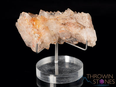 FADEN QUARTZ w AMPHIBOLE Raw Crystal Cluster - Housewarming Gift, Home Decor, Raw Crystals and Stones, 40093-Throwin Stones