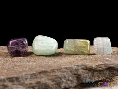 FLUORITE Tumbled Stones - Tumbled Crystals, Self Care, Healing Crystals and Stones, E1717-Throwin Stones