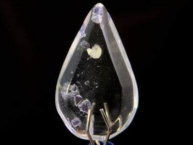 FLUORITE in Clear QUARTZ, Crystal Cabochon - Rare, Gemstones, Jewelry Making, Crystals, 47449-Throwin Stones