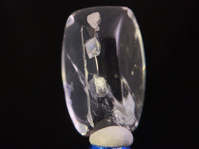 FLUORITE in Clear QUARTZ, Crystal Cabochon - Rare, Gemstones, Jewelry Making, Crystals, 47458-Throwin Stones