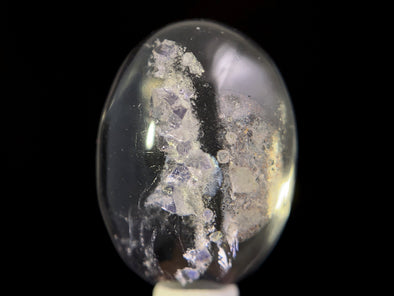 FLUORITE in Clear QUARTZ, Crystal Cabochon - Rare, Gemstones, Jewelry Making, Crystals, 47464-Throwin Stones