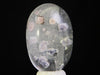 FLUORITE in Clear QUARTZ, Crystal Cabochon - Rare, Gemstones, Jewelry Making, Crystals, 47470-Throwin Stones