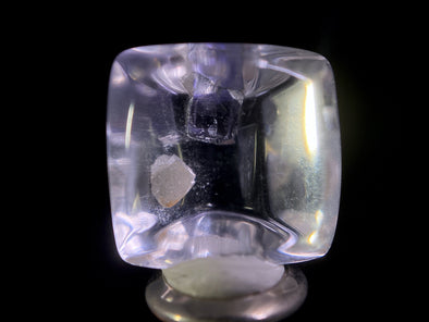 FLUORITE in Clear QUARTZ, Crystal Cabochon - Rare, Gemstones, Jewelry Making, Crystals, 47482-Throwin Stones