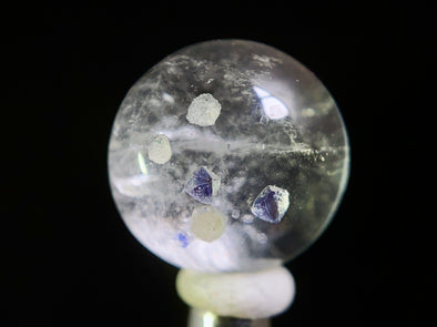 FLUORITE in Clear QUARTZ, Crystal Cabochon - Rare, Gemstones, Jewelry Making, Crystals, 47486-Throwin Stones