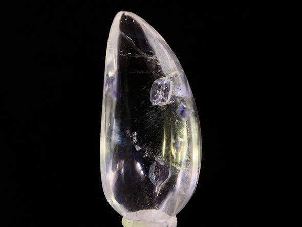 FLUORITE in Clear QUARTZ, Crystal Cabochon - Rare, Gemstones, Jewelry Making, Crystals, 47492-Throwin Stones