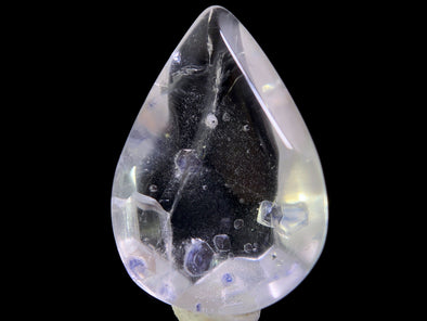 FLUORITE in Clear QUARTZ, Crystal Cabochon - Rare, Gemstones, Jewelry Making, Crystals, 47496-Throwin Stones