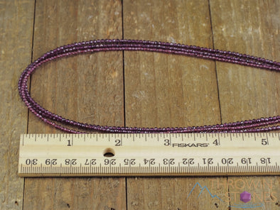 GARNET Crystal Necklace, Choker - Faceted Seed Beads - Dainty Crystal Necklace, Beaded Necklace, Birthstone Necklace, Jewelry, E1580-Throwin Stones