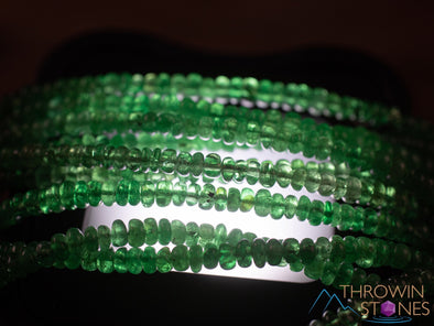 GARNET Crystal Necklace - Green Tsavorite Garnet - Birthstone Jewelry, Handmade Jewelry, Beaded Necklace, E1865-Throwin Stones