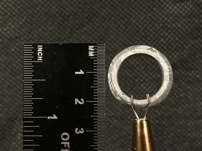 GIBEON Meteorite Ring - Size 4.25 - Meteorite Wedding Ring, Meteorite Band, Space Astronomy Jewelry, B 51293-Throwin Stones