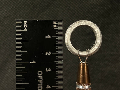 GIBEON Meteorite Ring - Size 4.5 - Meteorite Wedding Ring, Meteorite Band, Space Astronomy Jewelry, B 51276-Throwin Stones