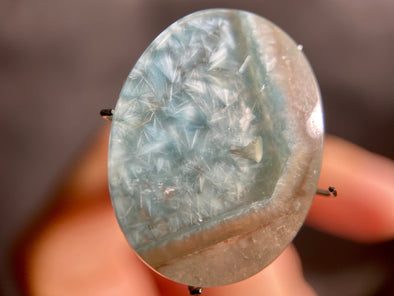 GILALITE Cabochon, Medusa Paraiba Quartz - Bicolor, Oval - Gemstones, Jewelry Making, 43947-Throwin Stones