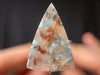 GILALITE Cabochon, Medusa Paraiba Quartz - Black Streaks, Triangle - Gemstones, Jewelry Making, 44021-Throwin Stones