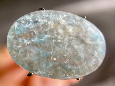 GILALITE Cabochon, Medusa Paraiba Quartz - Solid Blue, Oval - Gemstones, Jewelry Making, 44053-Throwin Stones
