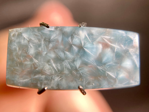 GILALITE Cabochon, Medusa Paraiba Quartz - Solid Blue, Rectangle - Gemstones, Jewelry Making, 43984-Throwin Stones