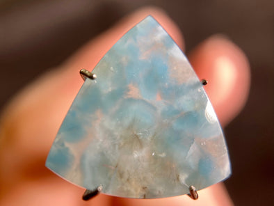 GILALITE Cabochon, Medusa Paraiba Quartz - Solid Blue, Trillion - Gemstones, Jewelry Making, 43973-Throwin Stones