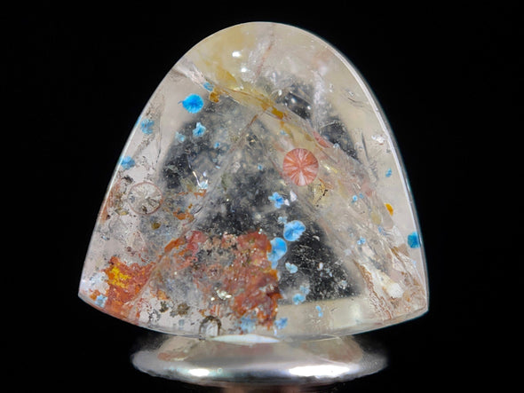 GILALITE Crystal Cabochon, Medusa Paraiba Quartz Crystal - Dots - Gemstones, Jewelry Making, 50849-Throwin Stones