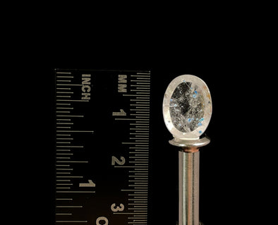 GILALITE Crystal Cabochon, Medusa Paraiba Quartz Crystal - Dots, Oval - Gemstones, Jewelry Making, 50866-Throwin Stones
