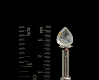 GILALITE Crystal Cabochon, Medusa Paraiba Quartz Crystal - Dots, Teardrop - Gemstones, Jewelry Making, 50860-Throwin Stones