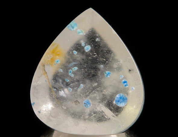 GILALITE Crystal Cabochon, Medusa Paraiba Quartz Crystal - Dots, Teardrop - Gemstones, Jewelry Making, 50860-Throwin Stones