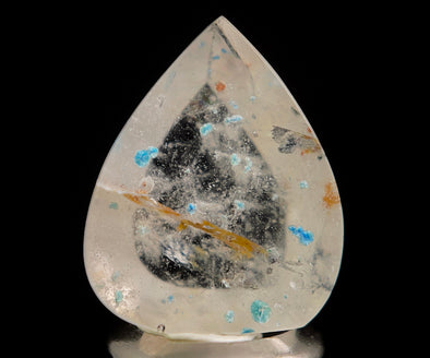 GILALITE Crystal Cabochon, Medusa Paraiba Quartz Crystal - Dots, Teardrop - Gemstones, Jewelry Making, 50861-Throwin Stones