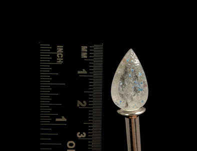 GILALITE Crystal Cabochon, Medusa Paraiba Quartz Crystal - Dots, Teardrop - Gemstones, Jewelry Making, 50873-Throwin Stones