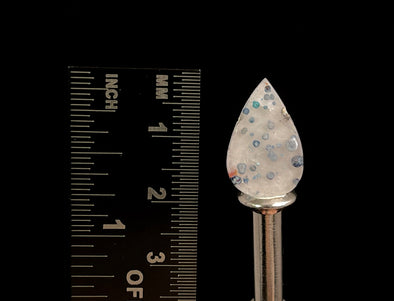 GILALITE Crystal Cabochon, Medusa Paraiba Quartz Crystal - Dots, Teardrop - Gemstones, Jewelry Making, 50878-Throwin Stones