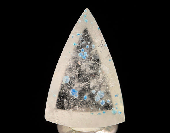 GILALITE Crystal Cabochon, Medusa Paraiba Quartz Crystal - Dots, Triangle - Gemstones, Jewelry Making, 50881-Throwin Stones