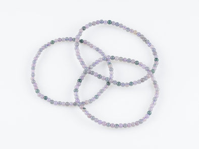 GRAPE AGATE Crystal Bracelet - Round Beads - Beaded Bracelet, Handmade Jewelry, Healing Crystal Bracelet, R0636-Throwin Stones