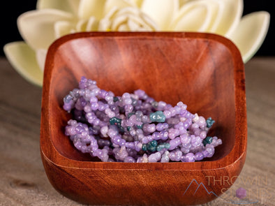 GRAPE AGATE Crystal Bracelet - Tumbled Beads - Beaded Bracelet, Handmade Jewelry, Healing Crystal Bracelet, E1716-Throwin Stones