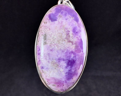 Gel SUGILITE Crystal Pendant - Sterling Silver, Oval Cabochon - Fine Jewelry, Healing Crystals and Stones, 54563-Throwin Stones