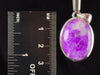 Gel SUGILITE with Pectolite Crystal Pendant - Sterling Silver, Oval Cabochon - Fine Jewelry, Healing Crystals and Stones, 54553-Throwin Stones