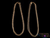 Gold Plated Chain - Snake, Rope, Cable, 18", 24", 35" - Gold Chain Necklace, E1939-Throwin Stones