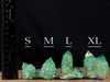 Green APPLE AURA QUARTZ Crystal - Lotus - Rainbow Quartz Crystal, Spirit Quartz, Crystal Decor, E2132-Throwin Stones