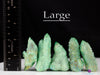 Green APPLE AURA QUARTZ Crystal Point - Rainbow Quartz Crystal, Spirit Quartz, Crystal Decor, E2130-Throwin Stones