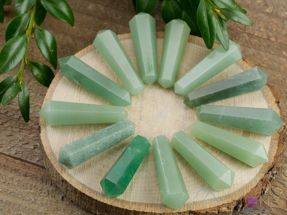 Green AVENTURINE Crystal Points - Mini - Jewelry Making, Healing Crystals and Stones, E1405-Throwin Stones