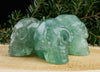 Green FLUORITE Crystal Skull - Gothic Home Decor, Memento Mori, Halloween Decor, Pastel Goth, E1311-Throwin Stones