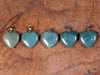 Green JASPER Crystal Heart Pendant - Crystal Pendant, Handmade Jewelry, Healing Crystals and Stones, E0705-Throwin Stones